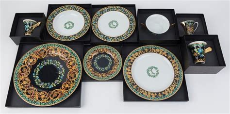 buy complete service versace gold ivy|versace dishes for sale.